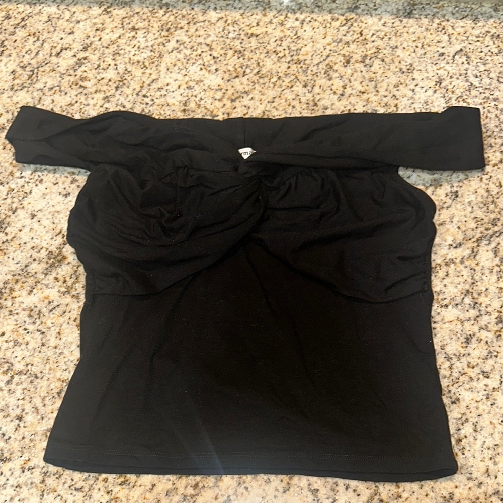 Elegant Black Off-Shoulder Top